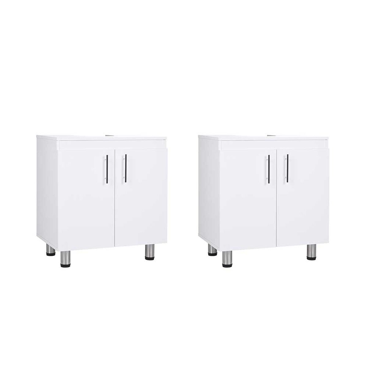 Combo 2 Vanitorios de Baño CIC 2 Puertas Blanco