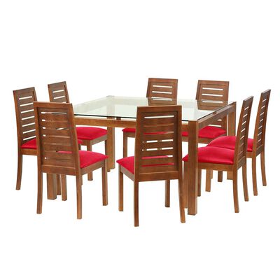 Juego de Comedor Latam Home Barcelona 8 Sillas Rojo