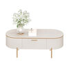 Mesa de Centro Vekkahome Selena Beige