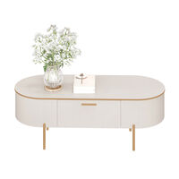 Mesa de Centro Vekkahome Selena Beige