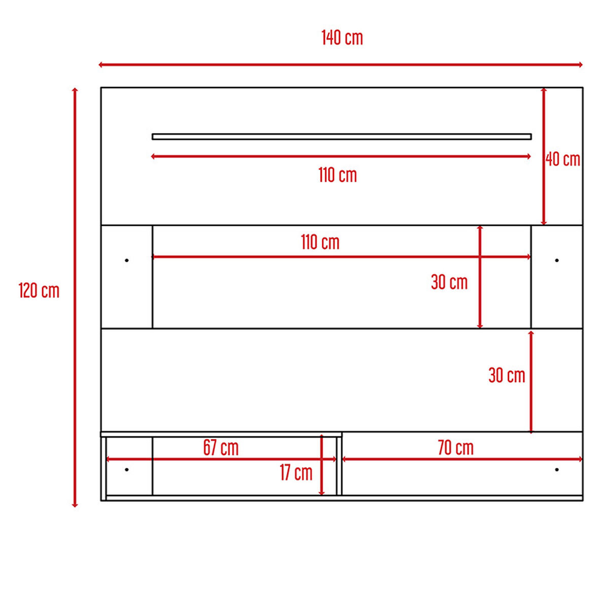 Panel TV + Biblioteca TuHome