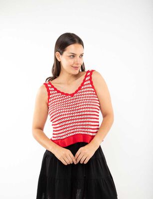 Imagen 1 del producto Polera Sin Mangas Mujer Zibel Rojo