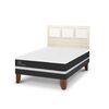 Cama Europea CIC 2 Plazas Ortopedic + Respaldo Torino Alpino