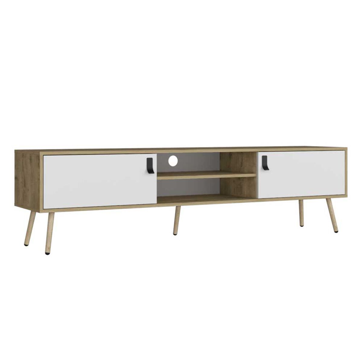 Rack TV TuHome Huna Hasta 75" Macadamia