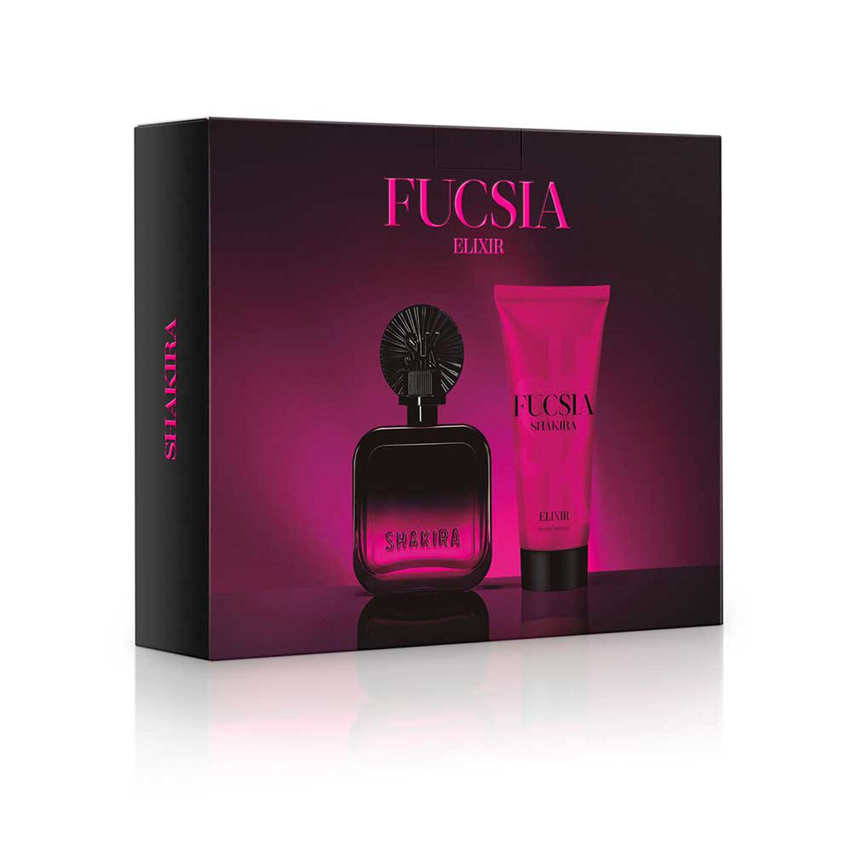 Set Perfume Shakira Mujer Fucsia Elixir Eau de Parfum 50 ml + Loci&oacute;n Corporal 75 ml