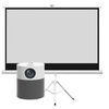 Kit Levo Proyector LED Portátil 360º + Telón Mural 100"