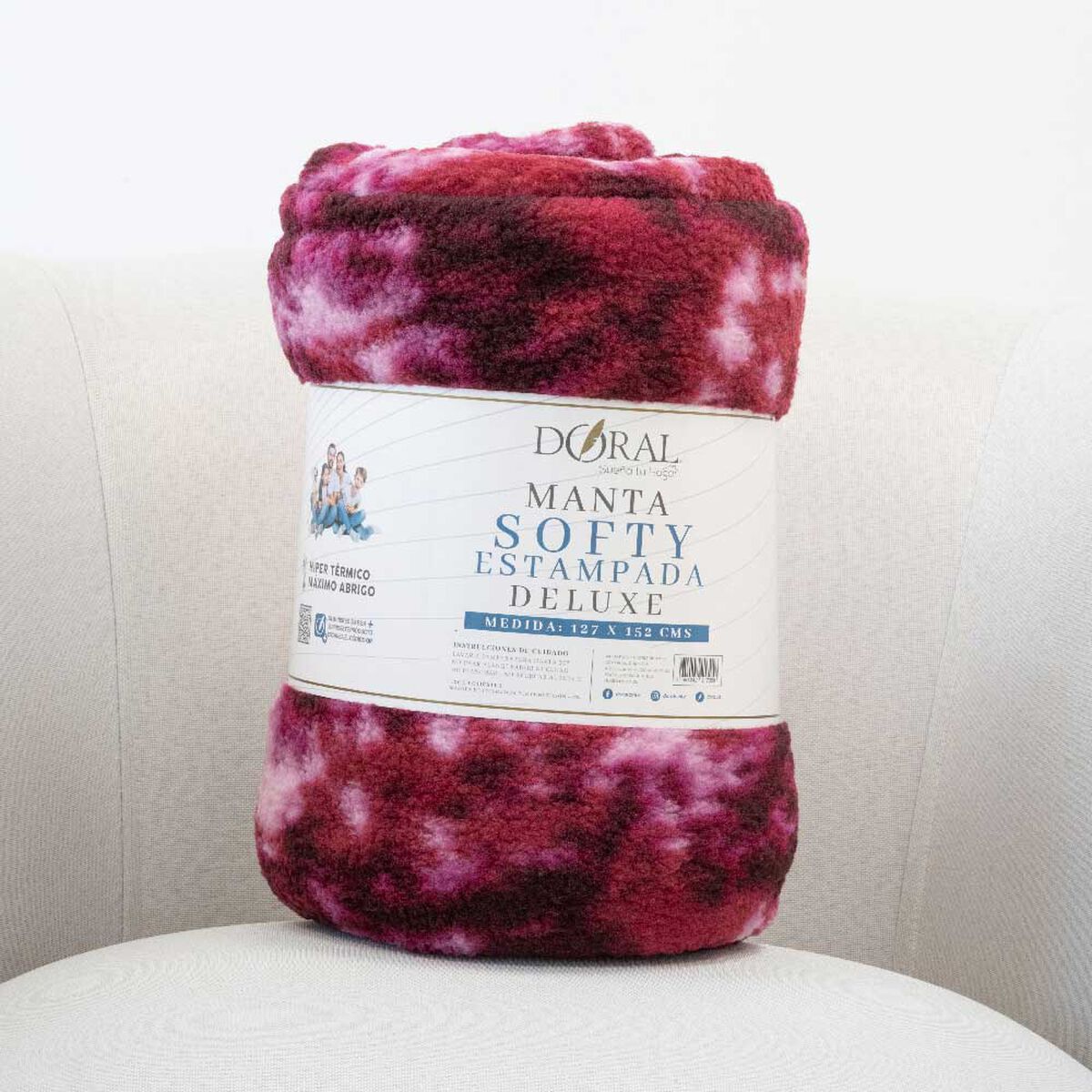 Manta Doral Softy Estampada 127x152 cm D9