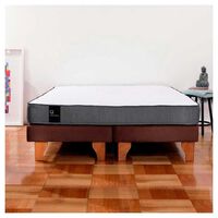 Cama Europea Latam Home Base Dividida 2 Plazas Zen Best Chocolate