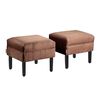 Set Pouf 2 Bodevir Sky Felpa 00 Chocolate 