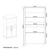 Mueble de Cocina Home Mobili Lucca 1 Cajón 2 Puertas Blanco