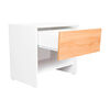 Velador Tuhome Dassel 1 Caj&oacute;n Blanco Fresno