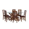 Juego de Comedor Latam Home Merida 6 Sillas Chocolate