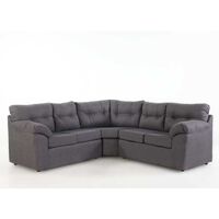 Sofá Seccional Kea Paris 5 Cuerpos Tela Lumaco Gris