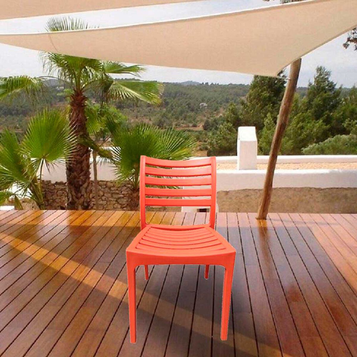 Pack 2 Sillas de Comedor Idetex Edus Naranjo