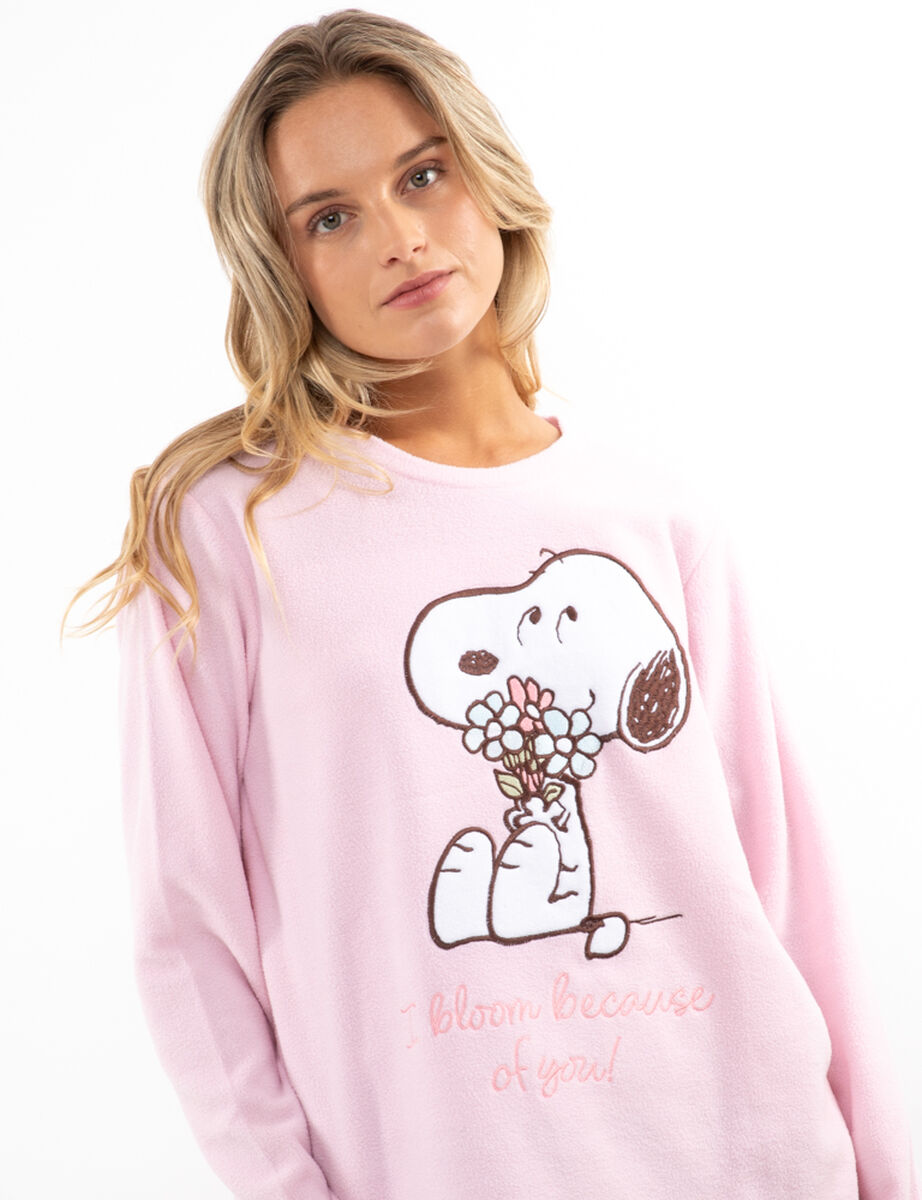 Pijama Polar Mujer Snoopy