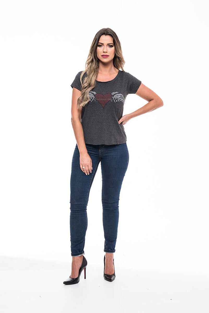 Polera Manga Corta Mujer Rock Caviar