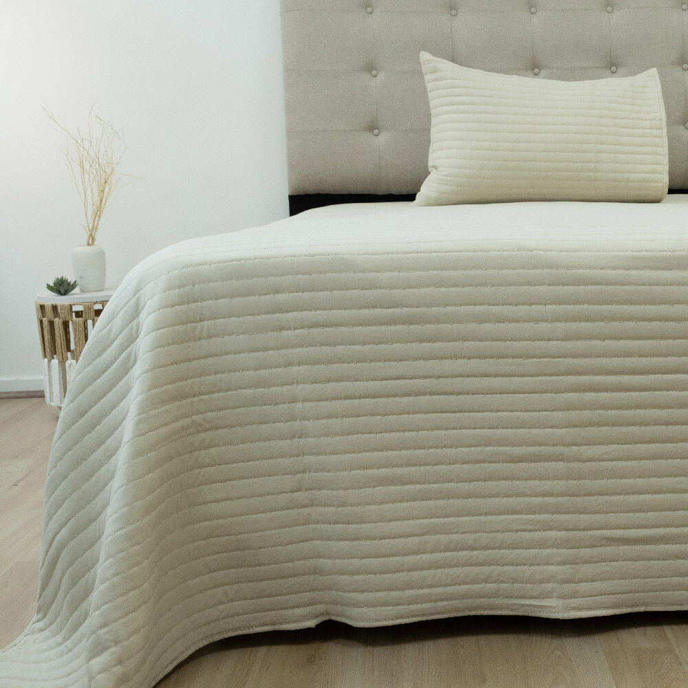 Quilt Doral 1,5 Plazas Lumi Marne Beige