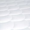 Cama Europea Rosen 1,5 Plazas New Style 4 + Respaldo + Velador Caf&eacute;