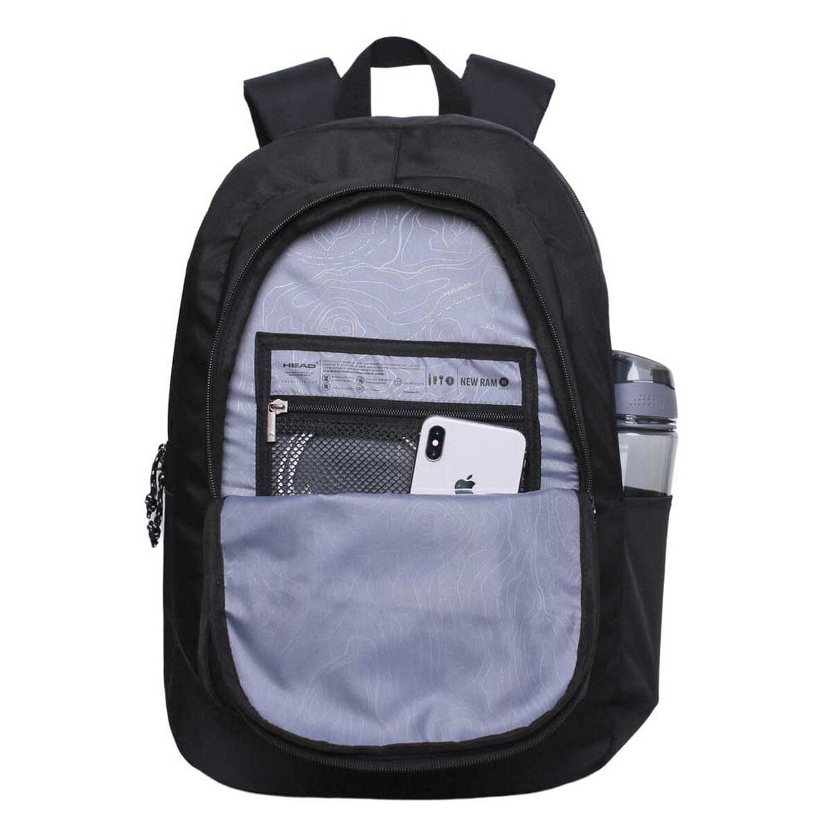 Mochila Juvenil New Ram Negro Head
