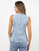 Blusa Denim Sin Mangas Mujer Zibel