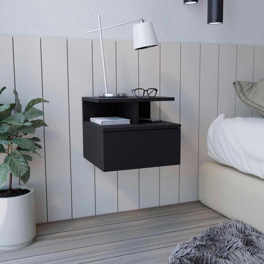 Velador Rectangular TuHome Dreams 1 Cajón Wengue
