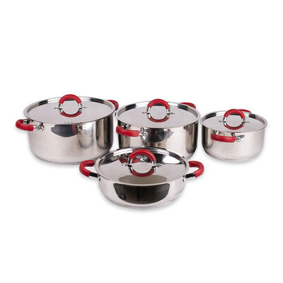 Batería Doral Nizza Family Acero Inoxidable 8 Piezas