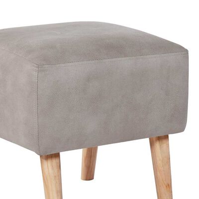 Imagen 2 del producto Pouf Latam Home Burdeos Cuero Kentucky Gris