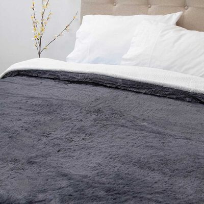 Imagen 2 del producto Frazada Poliéster Doral 2 Plazas Deluxe Negro