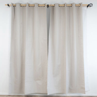 DORAL Set Cortina Doral Muguet 6 Piezas 140x220 cm Arena