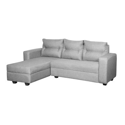 Sofá Seccional Derecho Diseño A&M Home Denis 3 Cuerpos Gris