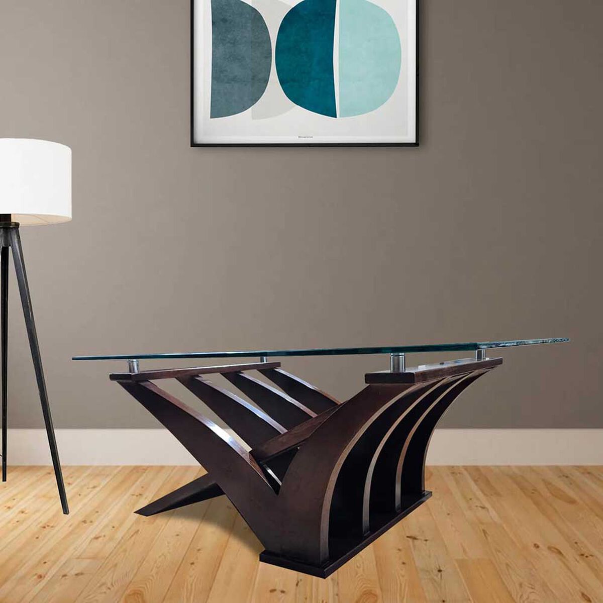 Mesa de Centro Living Factory Gaviota Nogal