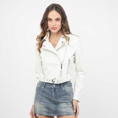 Chaqueta Biker Ecocuero Mujer Soviet
