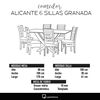 Juego de Comedor Latam Home Alicante 6 Sillas Negro