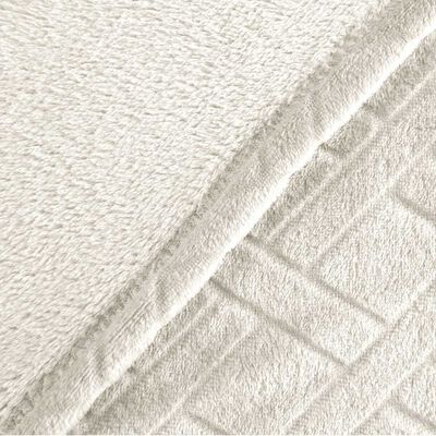 Imagen 2 del producto Frazada Flannel Embossed Mashini 1,5 Plazas Liso Crudo