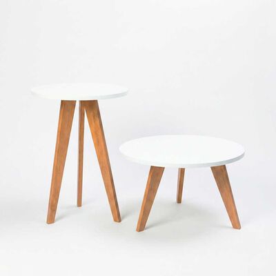 Set 2 Mesas Living Home Mobili Oslo