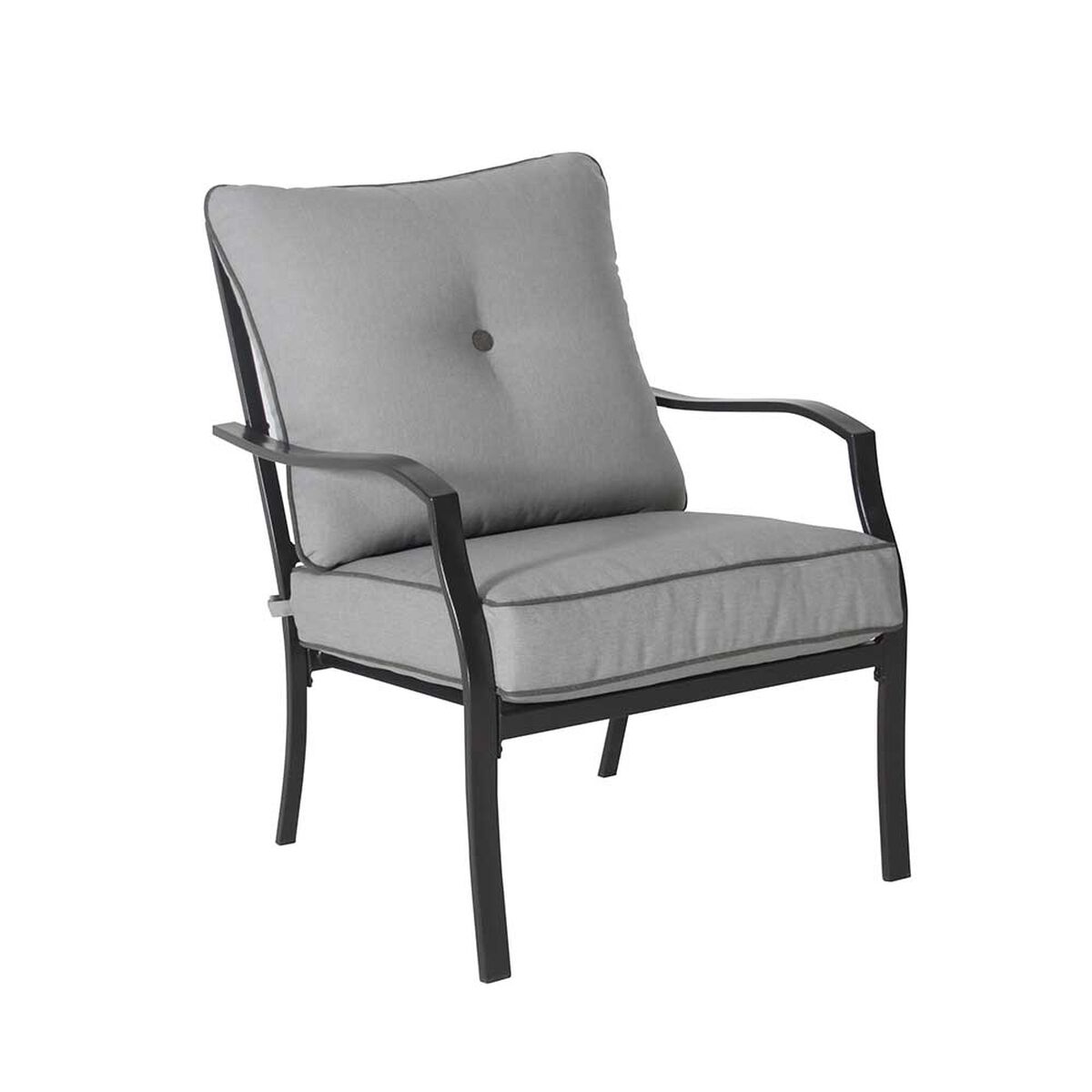 Juego de Living para Terraza Casanova Dover Sofá 2 Cuerpos + Dos Sillones 1 Cuerpo + Mesa de Centro Gris
