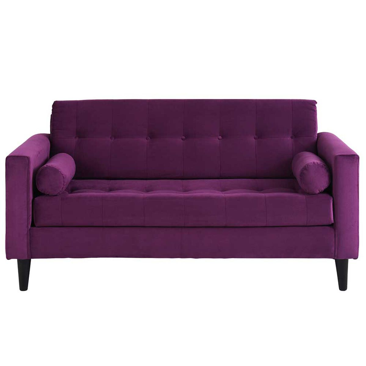 Sofá Bodevir Retro Felpa 00 3 Cuerpos Morado