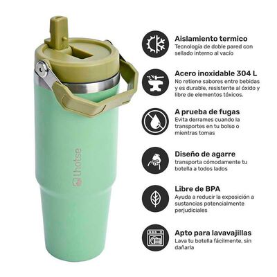 Imagen 2 del producto Botella Térmica Insulada Travel Mug 900ml Green Lhotse