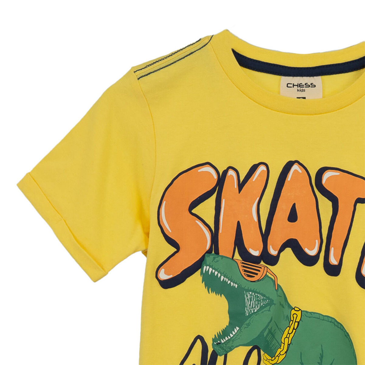 Polera Manga Corta Niño Chess