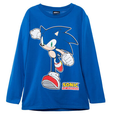 Polera Manga Larga Niño Sonic