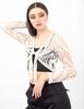 Sweater Crochet Crop Nudo Mujer Icono