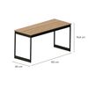 Escritorio Vekkahome Met&aacute;lico Caf&eacute; 150Cm
