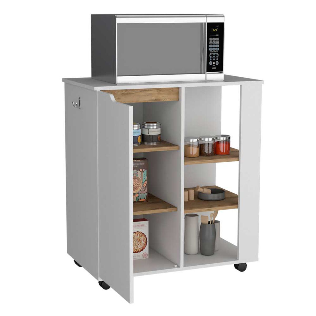 Mueble Microondas TuHome Soler 1 Puerta Blanco