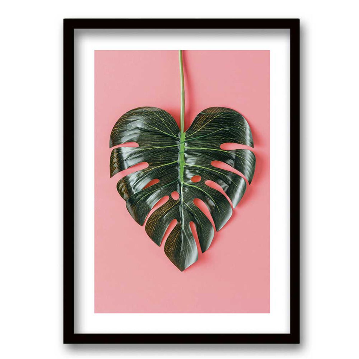 Cuadro Decorativo Retela Hoja Corazón 50 x 35 cm