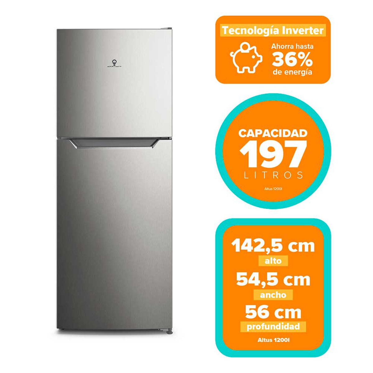 Refrigerador No Frost Mademsa Altus 1200I 197 lts