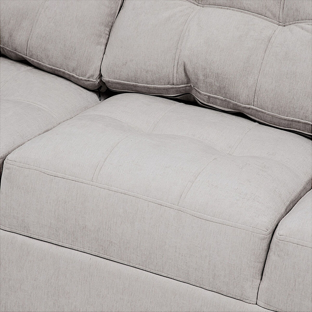 Seccional Esquinero Muebles MPR Array&aacute;n 5 Cuerpos Gris