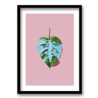 Cuadro Decorativo Retela Hoja Pintura 40 x 30 cm