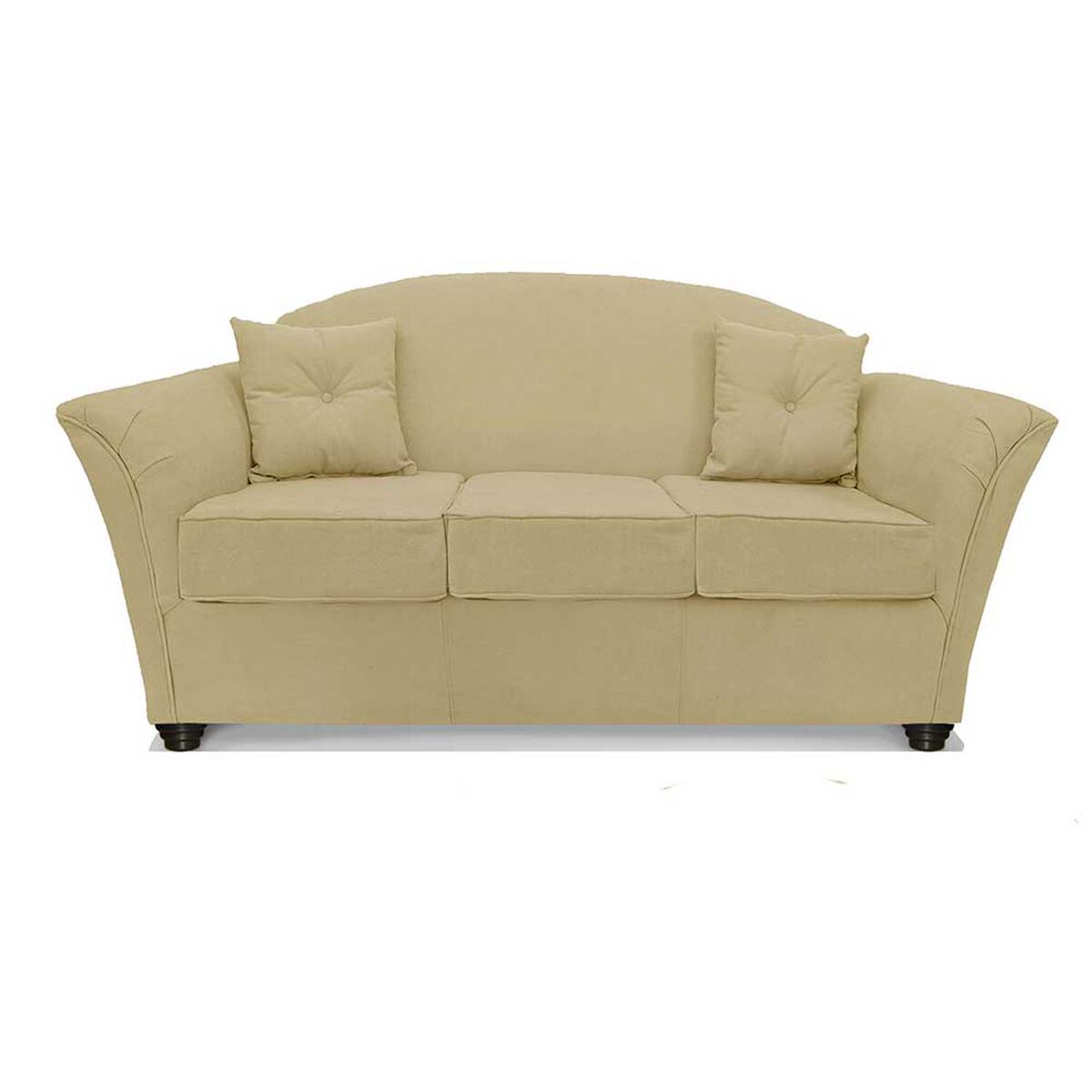Juego de Living Elegant Detail Oregon  Sofá 3 Cuerpos + Dos Sillones 1 Cuerpo Beige