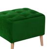 Pouf Latam Home Lyon Tela Velvet Verde