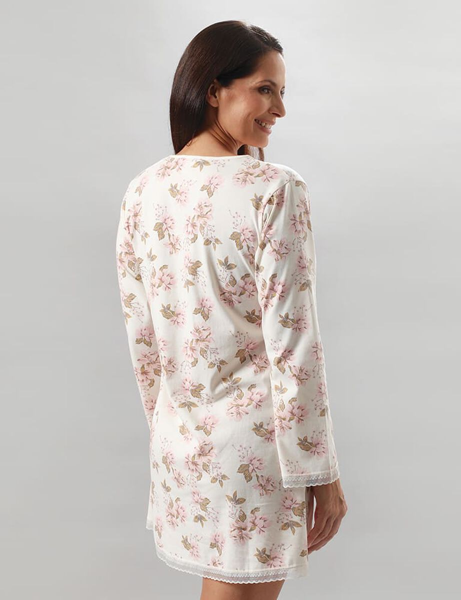 Camisa de Dormir Mujer Flores